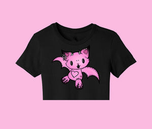 PINK BAT DEDGRL | CROP TOP