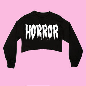 Horror | Cropped Long Sleeve