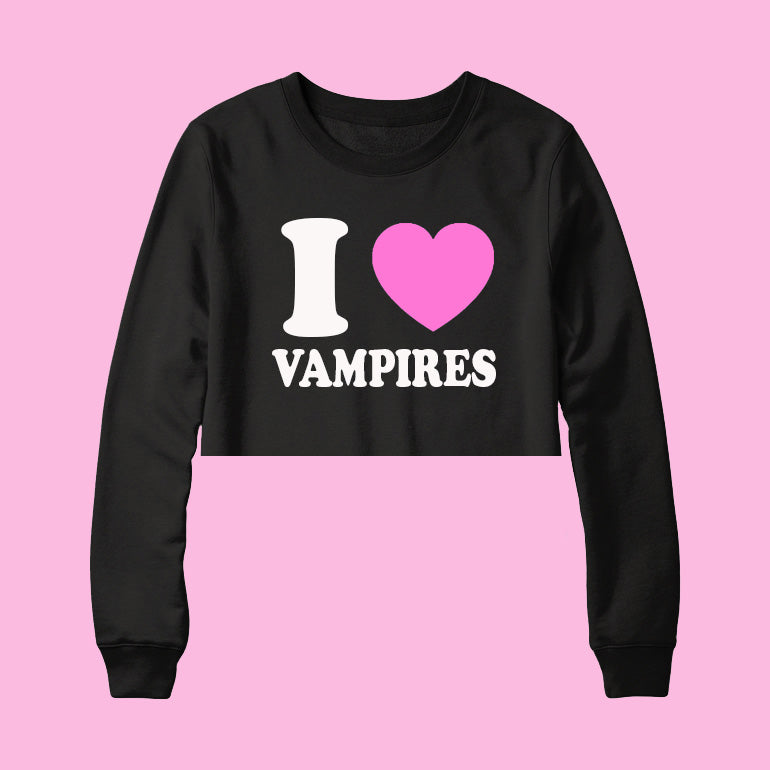 I HEART VAMPIRES | Cropped Long Sleeve