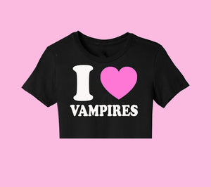 I HEART VAMPIRES | CROP TOP