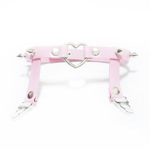 SPIKED HEART GARTER