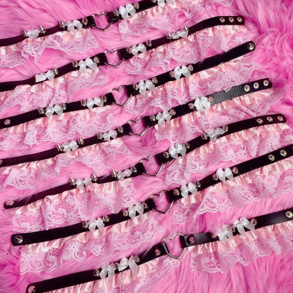 BABY DOLL BONDAGE CHOKERS