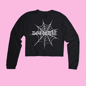 DOLLCULT WEBS | Cropped Long Sleeve