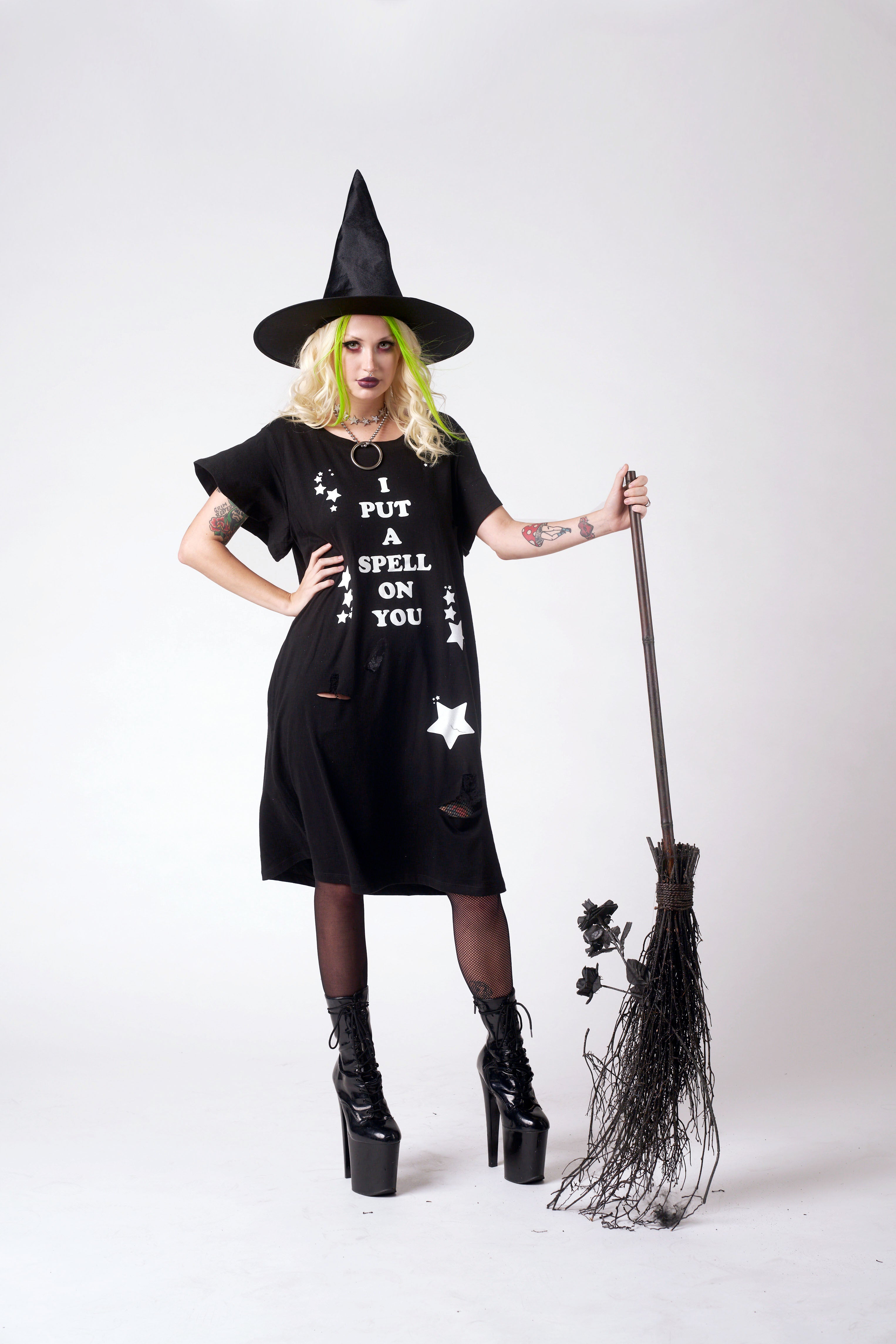 I PUT A SPELL ON YOU TEE DRESS