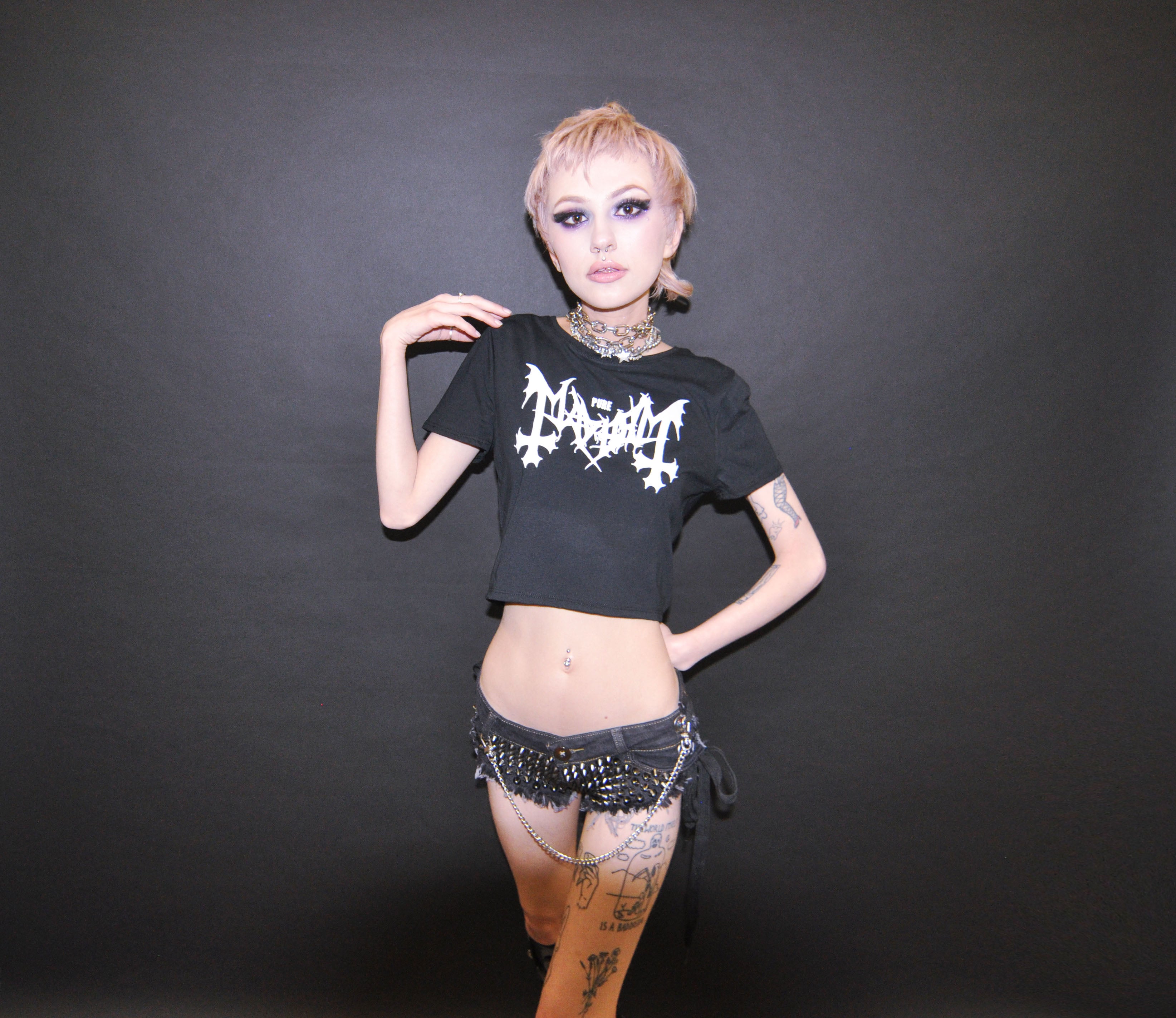 MAYHEM GLITTER CROPTOP