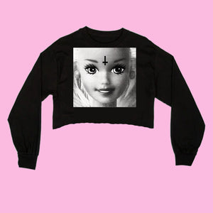 OG DOLLCULT BW | Cropped Long Sleeve