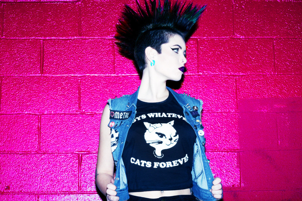 BOYS WHATEVER CATS FOREVER TEE