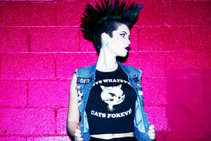 BOYS WHATEVER CATS FOREVER TEE