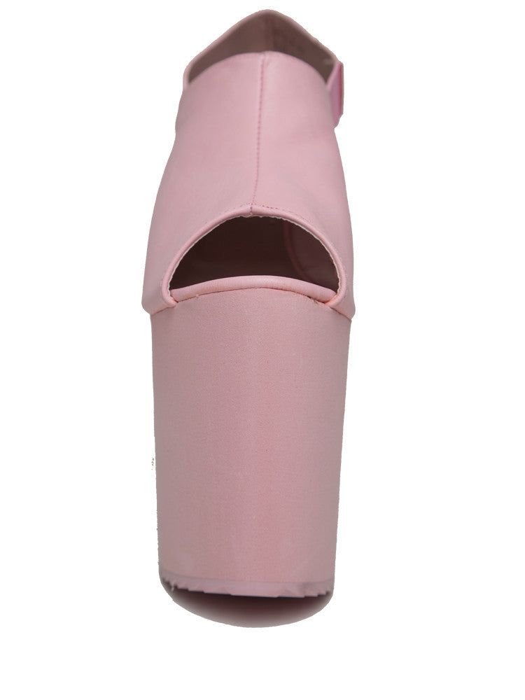 Y. R. U. "HEART EYEZ" PLATFORMS BABY PINK