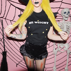 BE WITCHY RUFFLE TOP