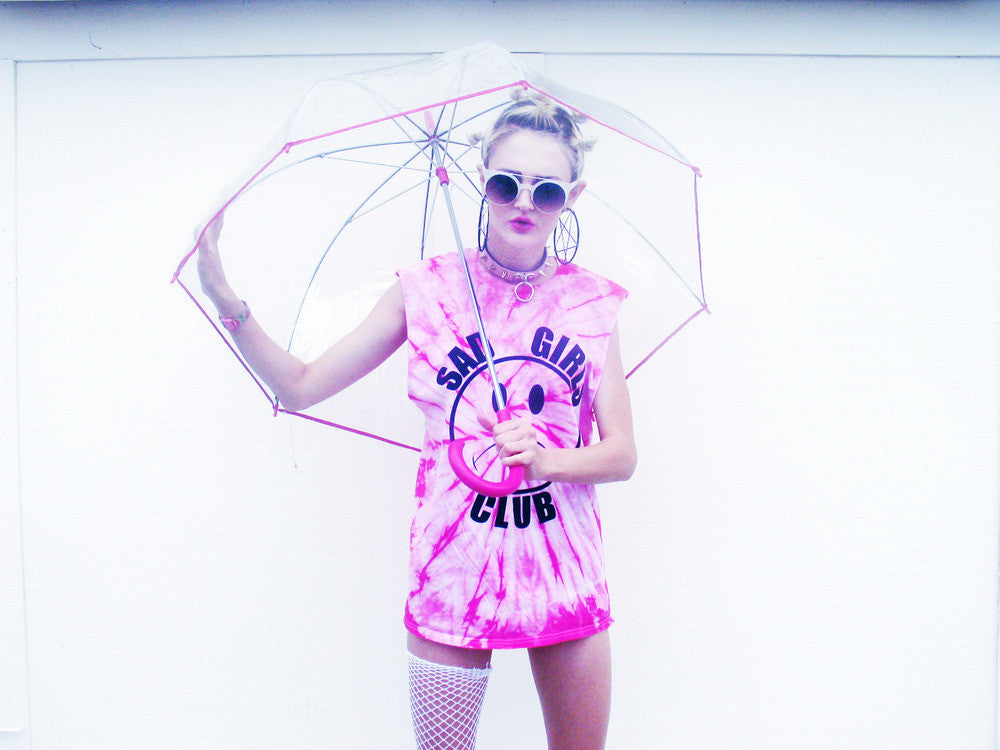 PINK TYE DYE SAD GIRLS CLUB TEE