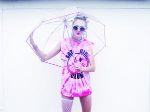 PINK TYE DYE SAD GIRLS CLUB TEE