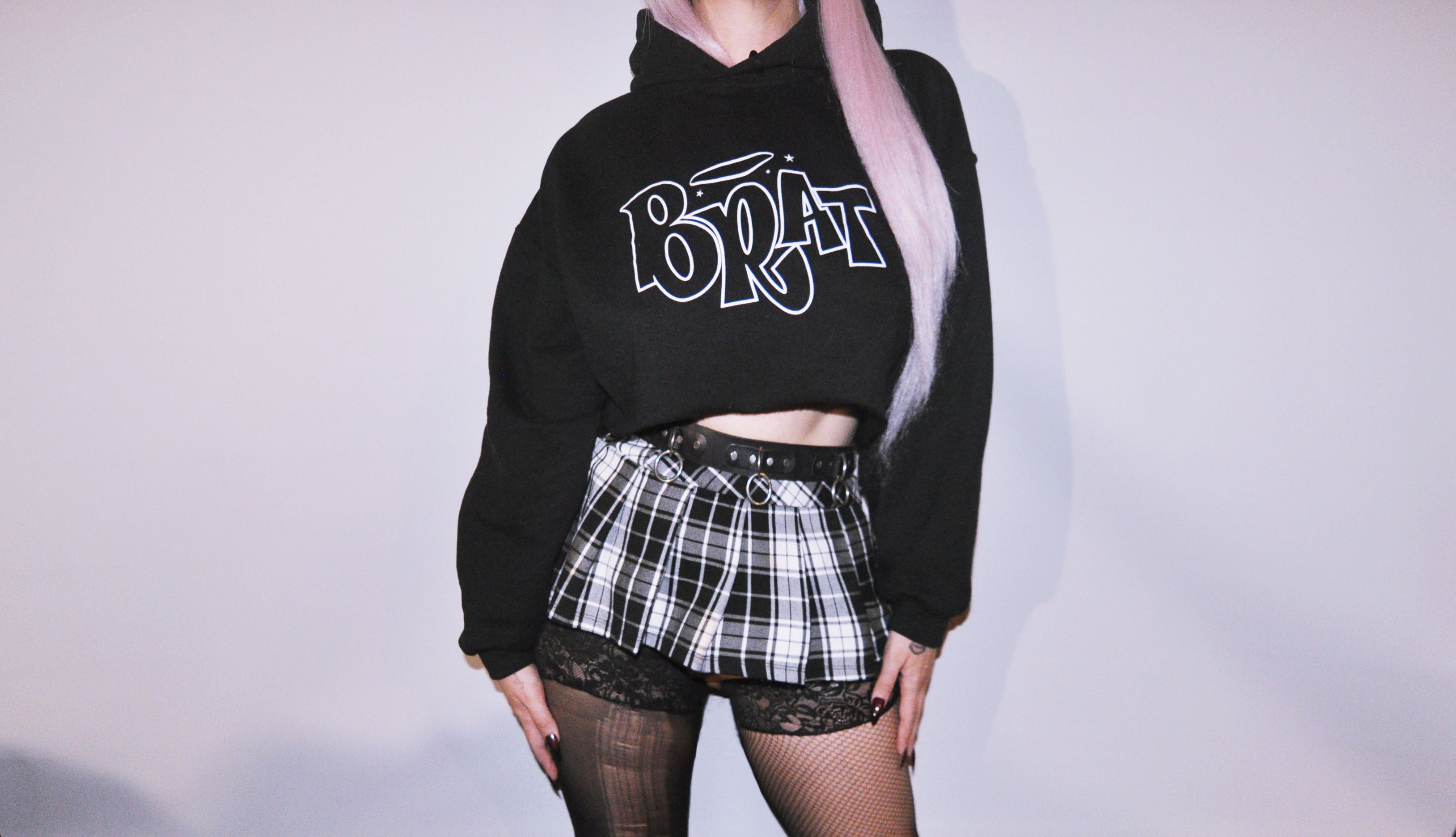 BRAT CROP | HOODIE