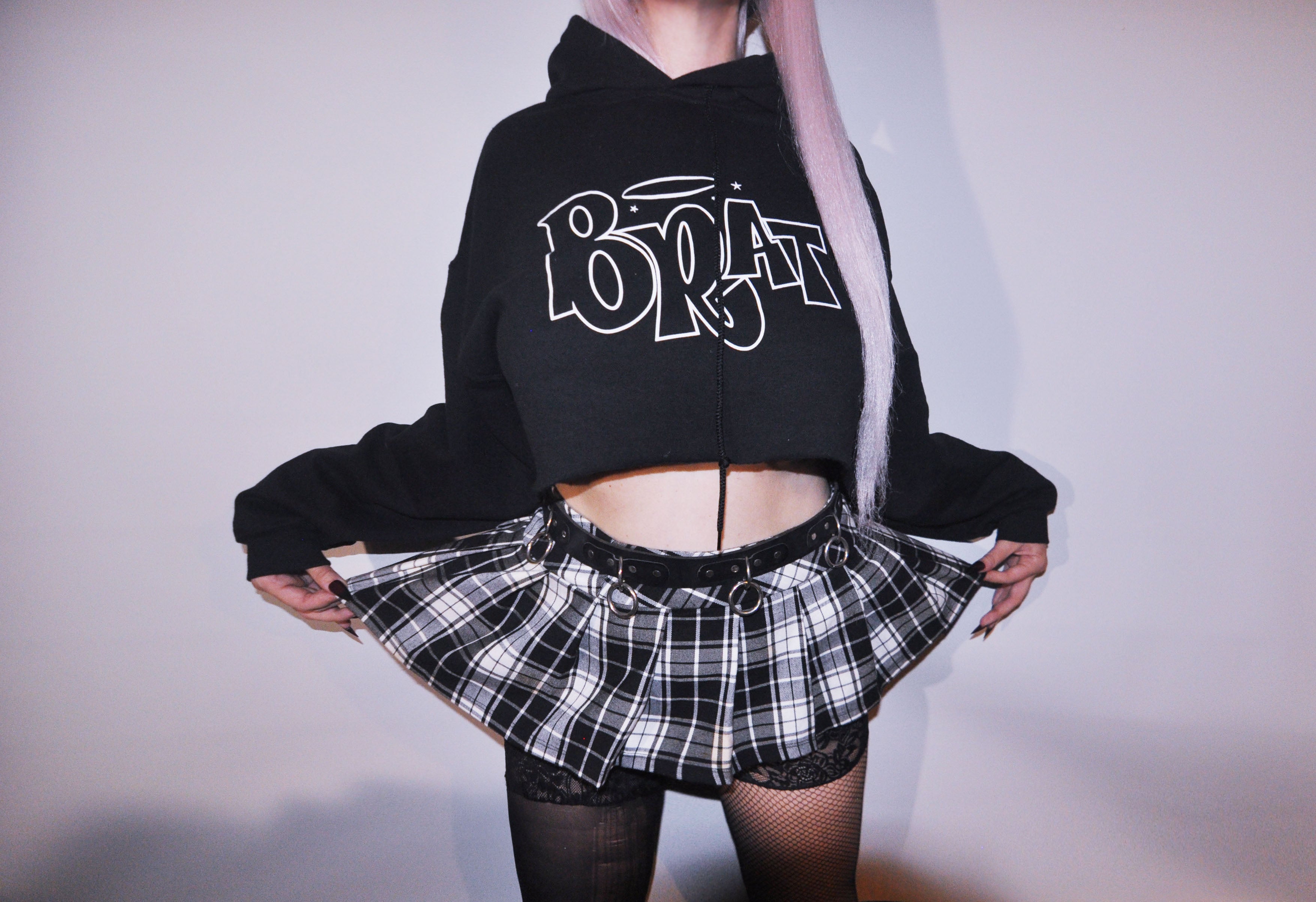BRAT CROP | HOODIE