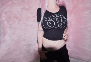 BRAT BLACK CROP TOP