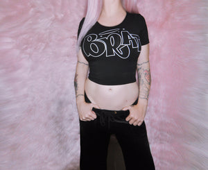 BRAT BLACK CROP TOP