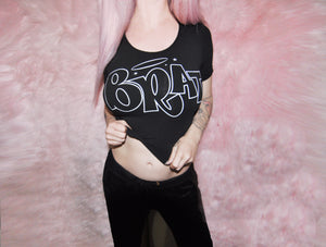 BRAT BLACK CROP TOP