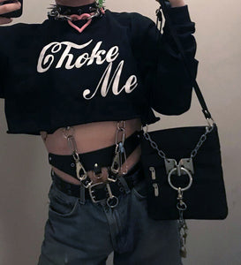 Choke Me cropped longsleeve