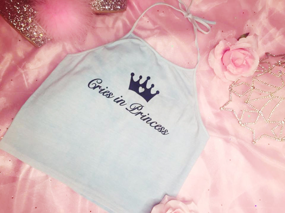 CRIES IN PRINCESS HALTER TOP