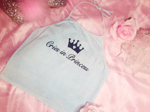 CRIES IN PRINCESS HALTER TOP