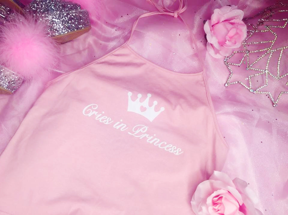 CRIES IN PRINCESS HALTER TOP