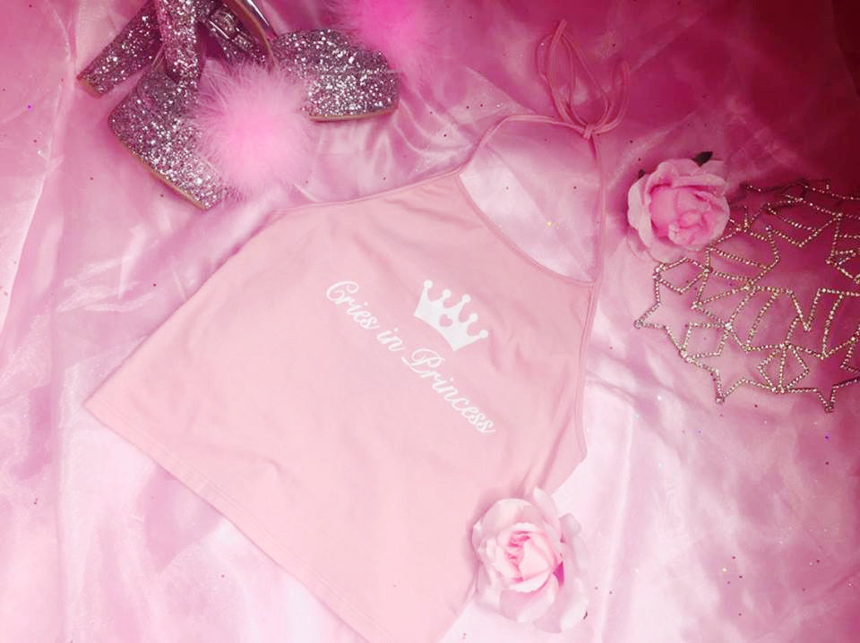 CRIES IN PRINCESS HALTER TOP
