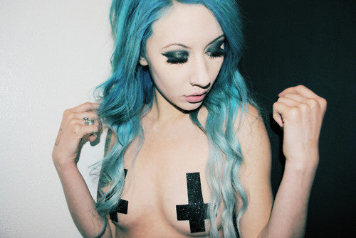 GLITTER CROSS PASTIES