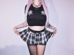 SPIDER WEB GLITTER CROP